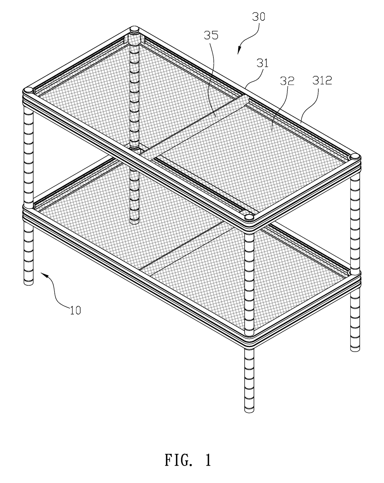 Shelving structure