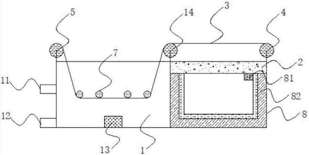 Cleaning and drying device for anti-smog textile cloth