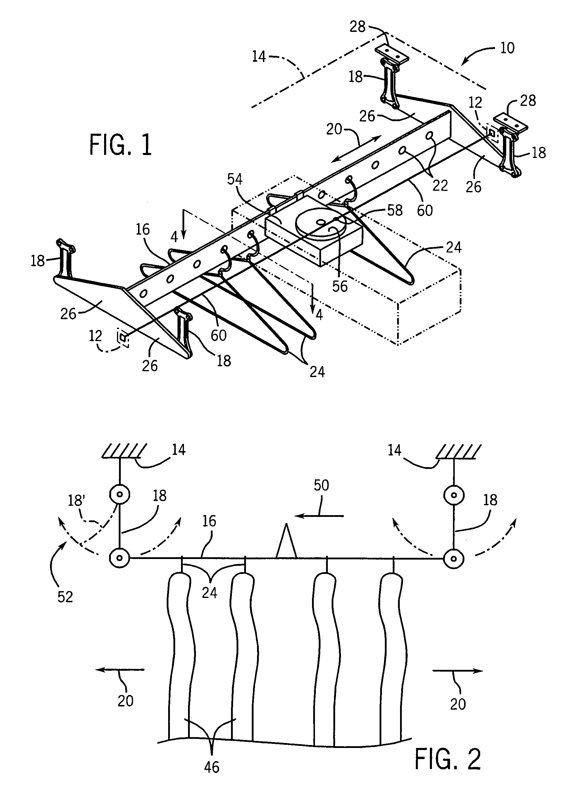 Agitator for removing wrinkles from clothing