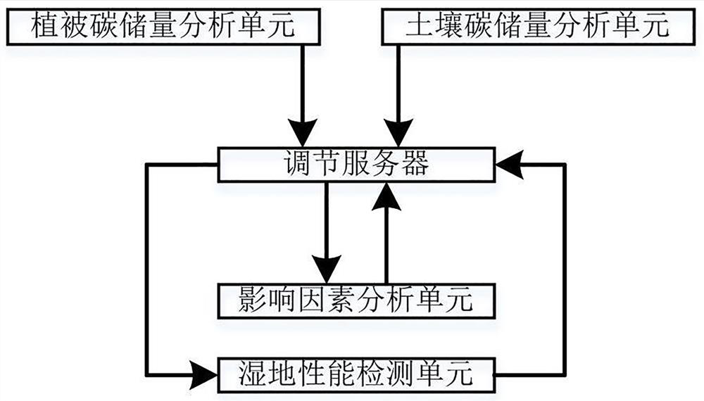 Carbon storage regulation management system in coastal wetland ecosystem based on data analysis