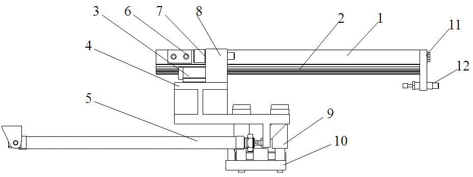 Automatic feeding device for pressing engine cylinder head locking clamp