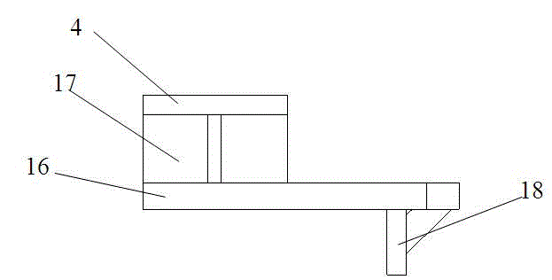 Automatic feeding device for pressing engine cylinder head locking clamp