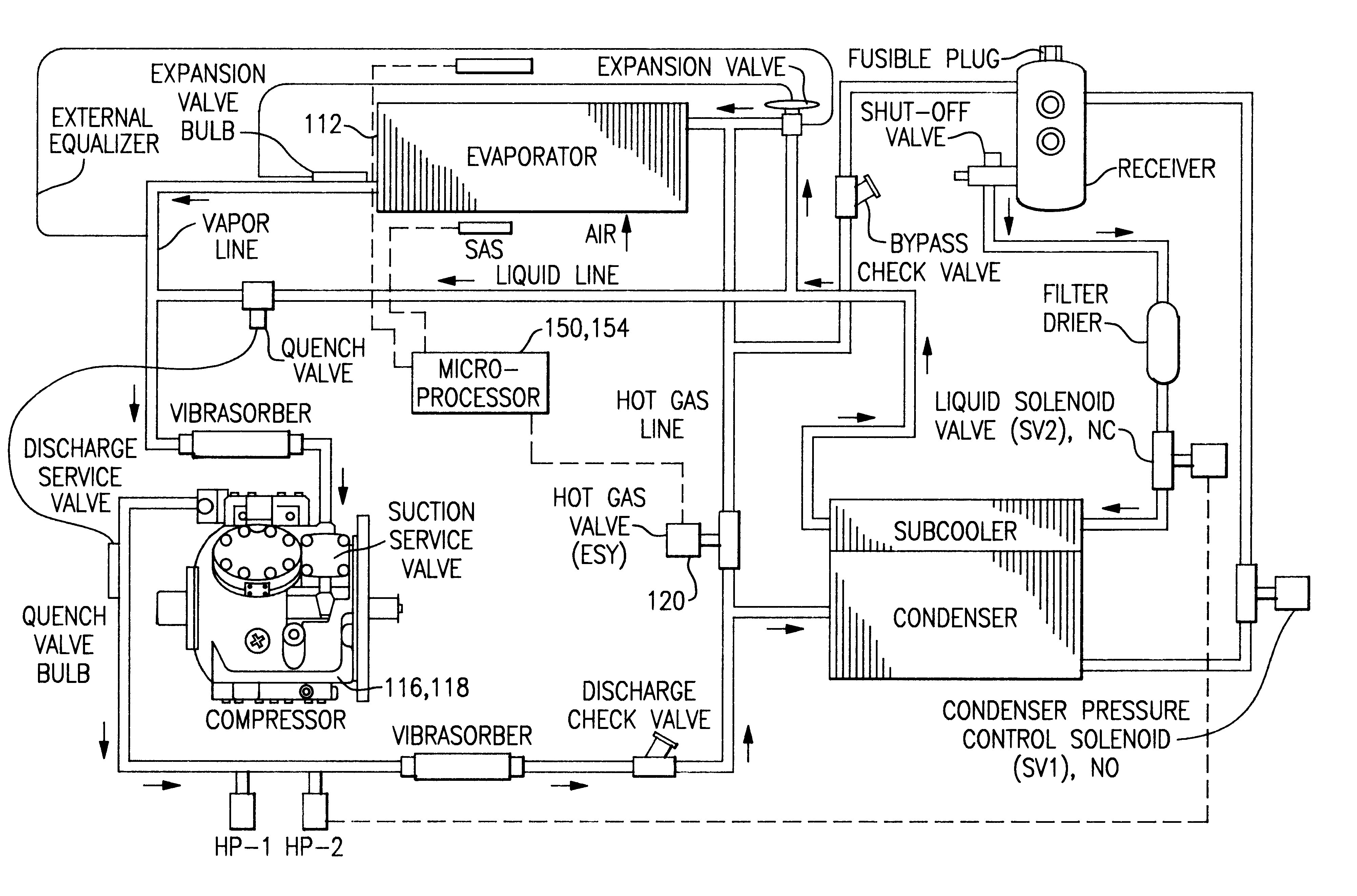 Integrated electronic refrigerant management system