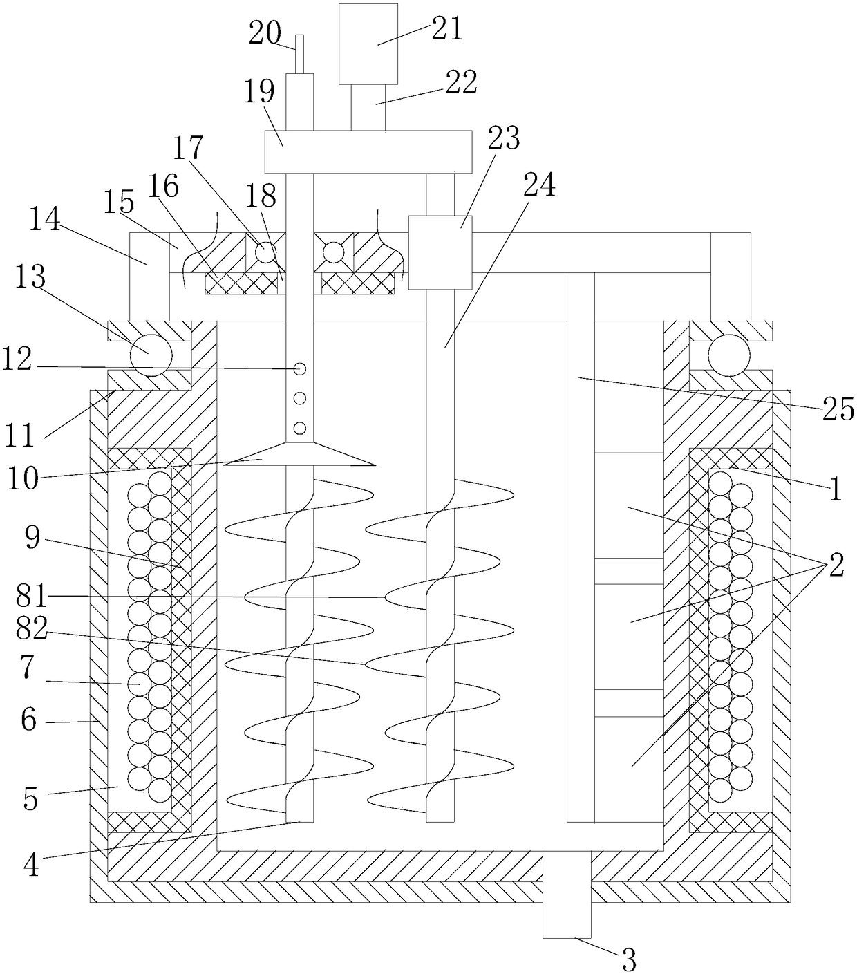 Composite concrete stirring system