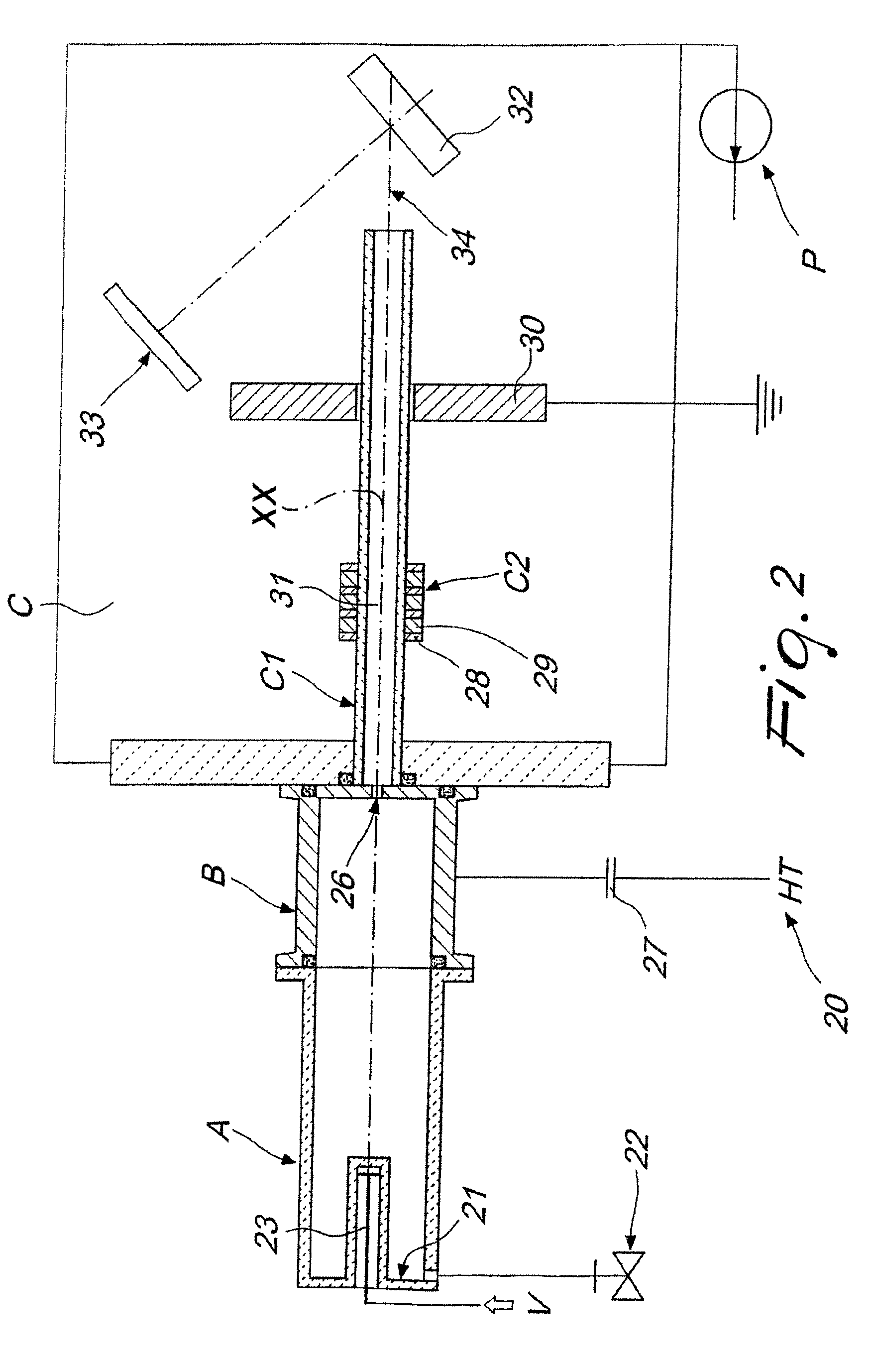 Apparatus and process for generating, accelerating and propagating beams of electrons and plasma