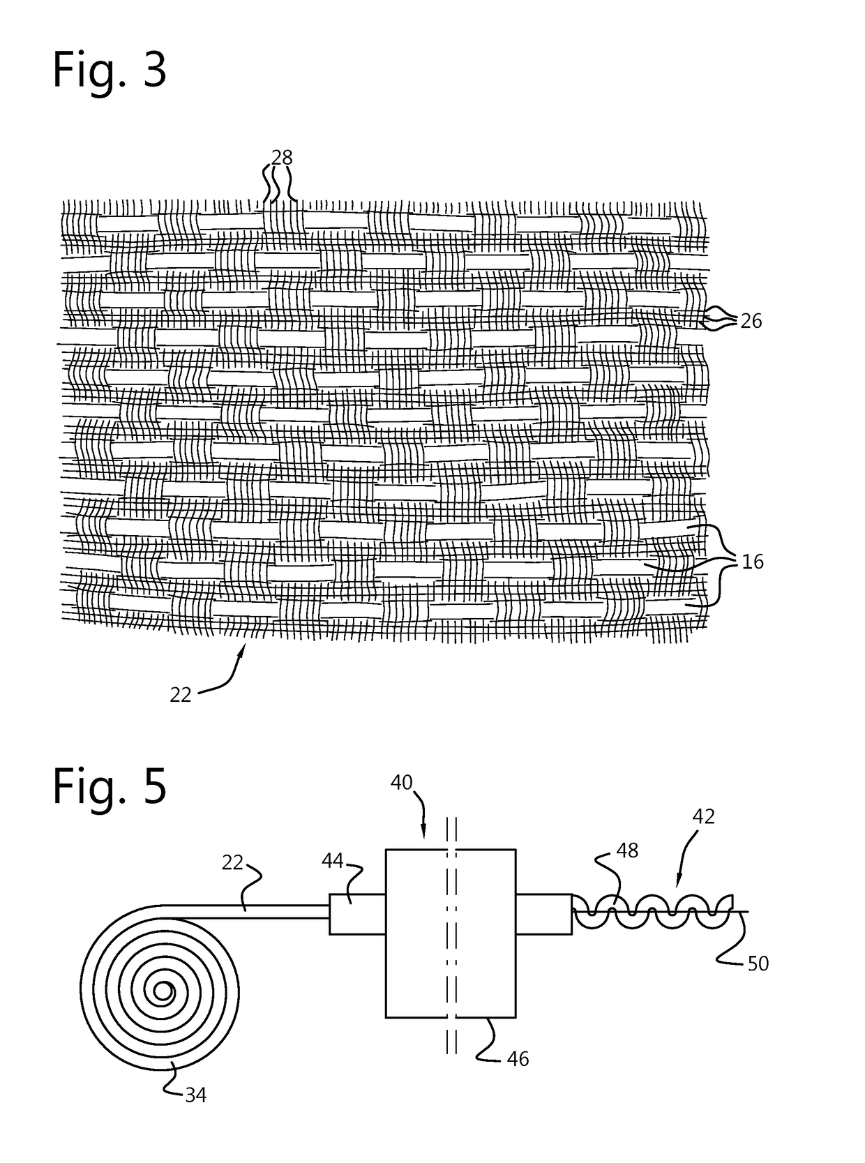 Use of a foamable polymer filament, and foamed fabric