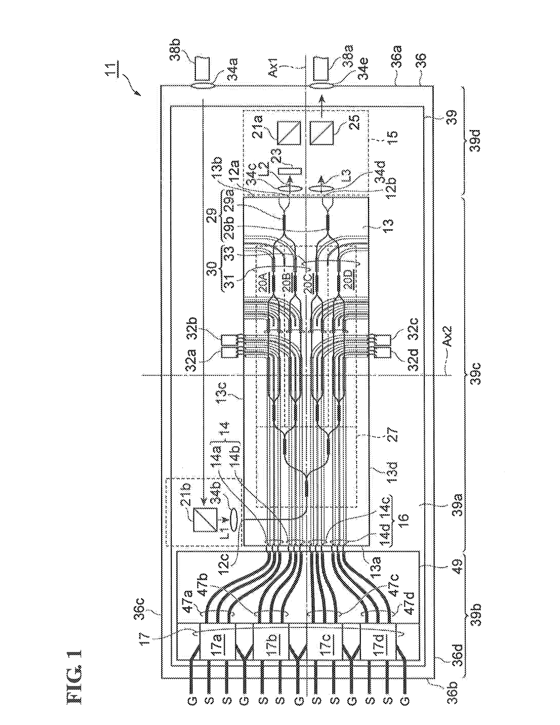 Optical modulator module and semiconductor optical modulator