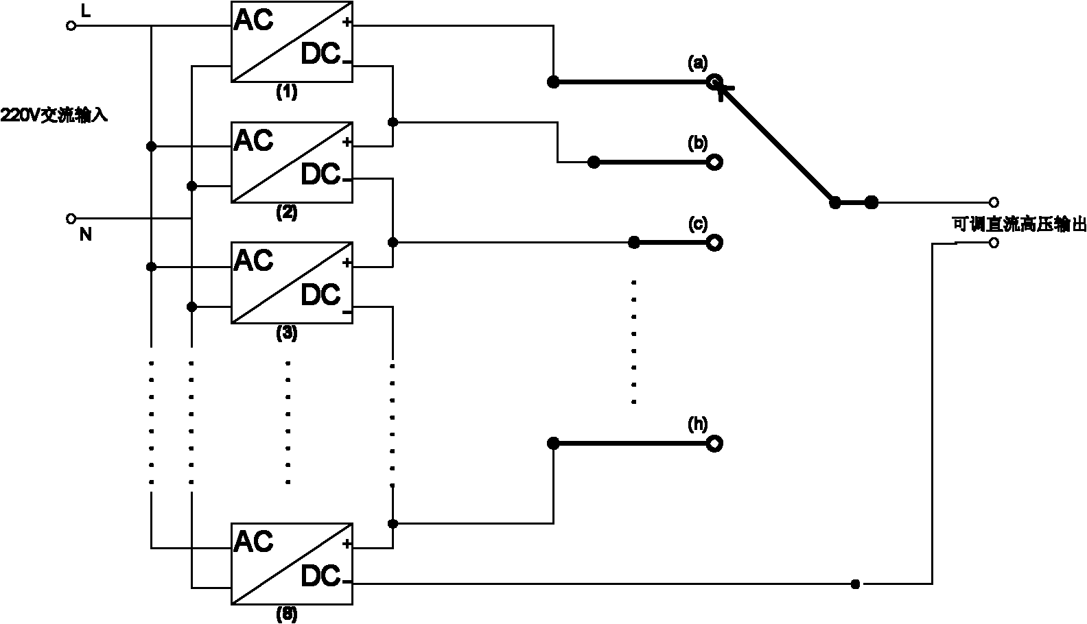 Direct-current high-voltage power supply for electrical prospecting and direct-current high-voltage acquisition method