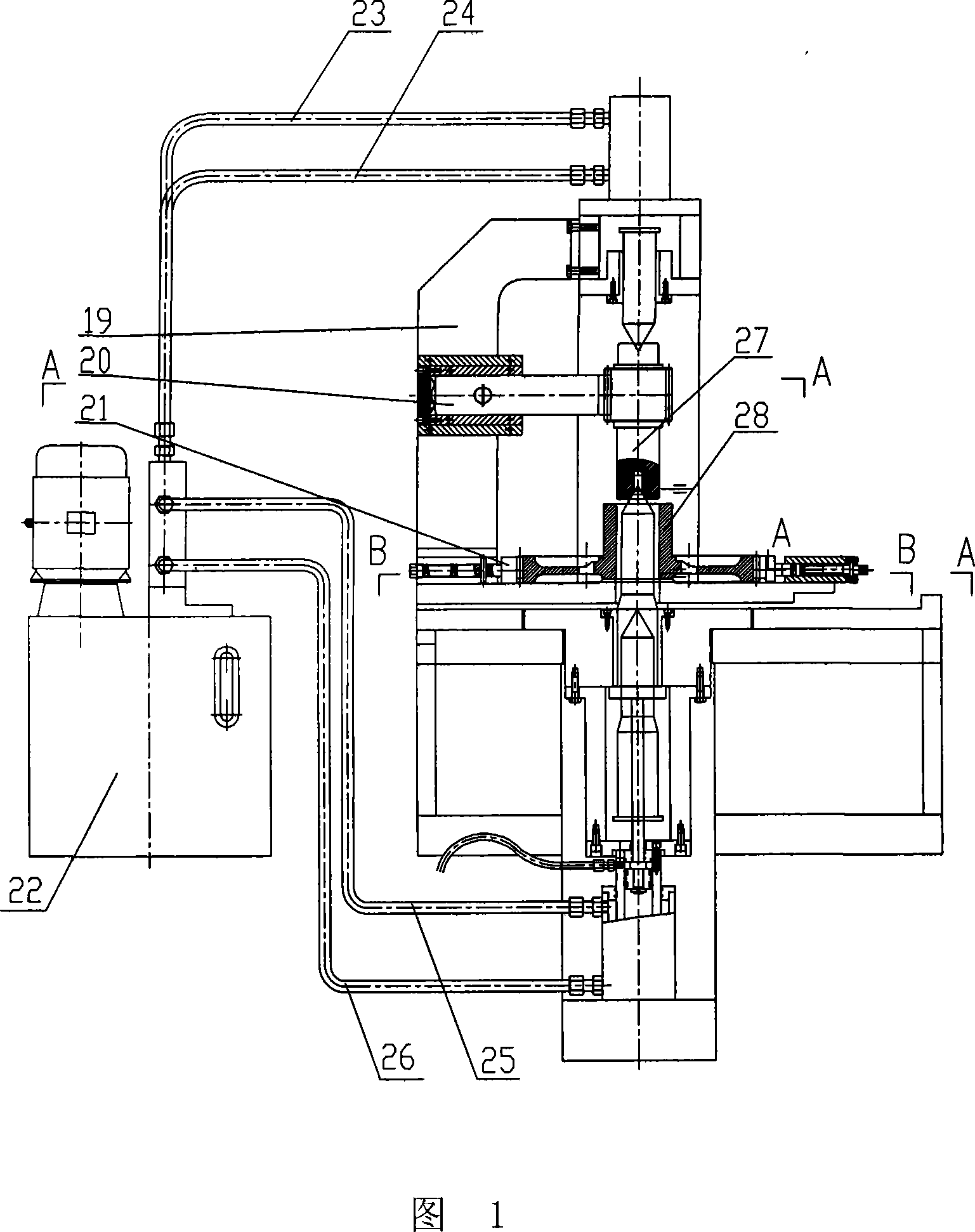 A vertical type assembling apparatus for planetary gear