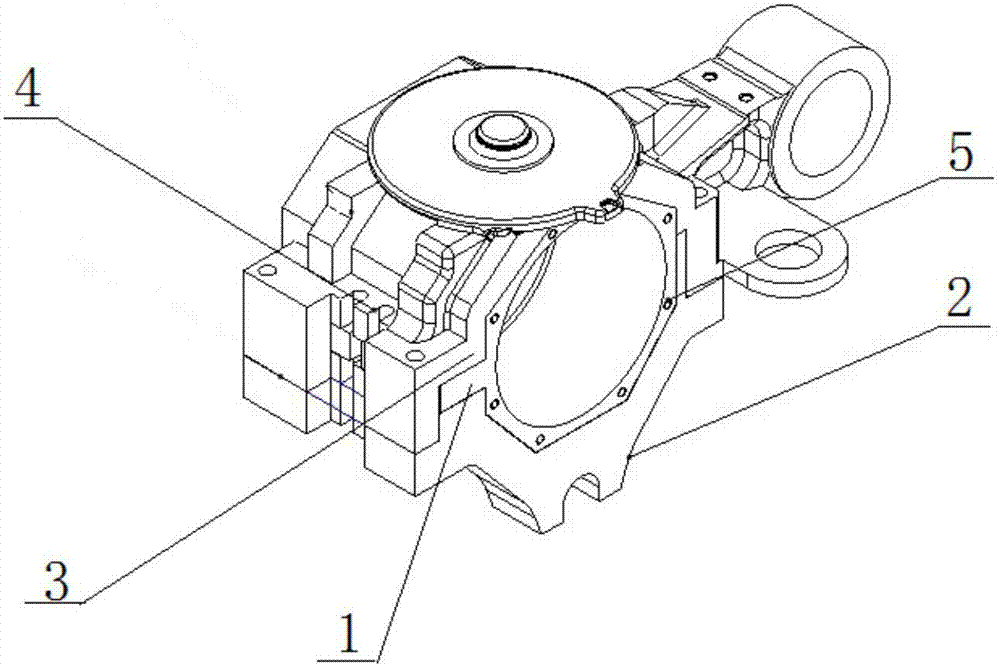 High speed train set axle box device used for accurate-wide track gauge transformation