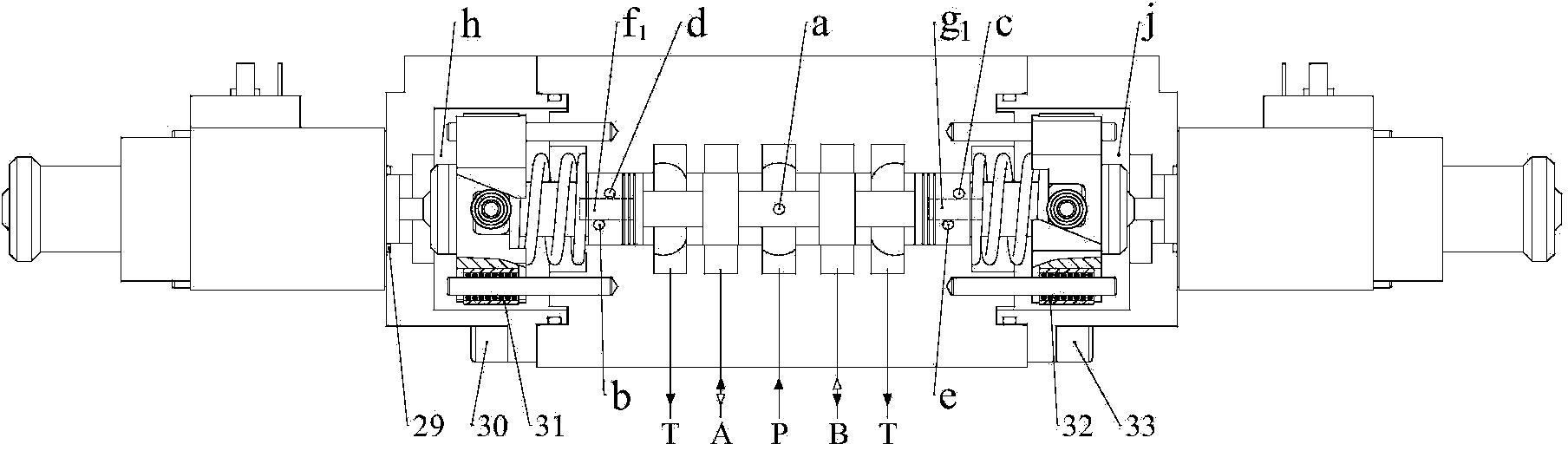 Pre-tensioning - pre-twisting full-bridge 2D electro-hydraulic proportional directional valve