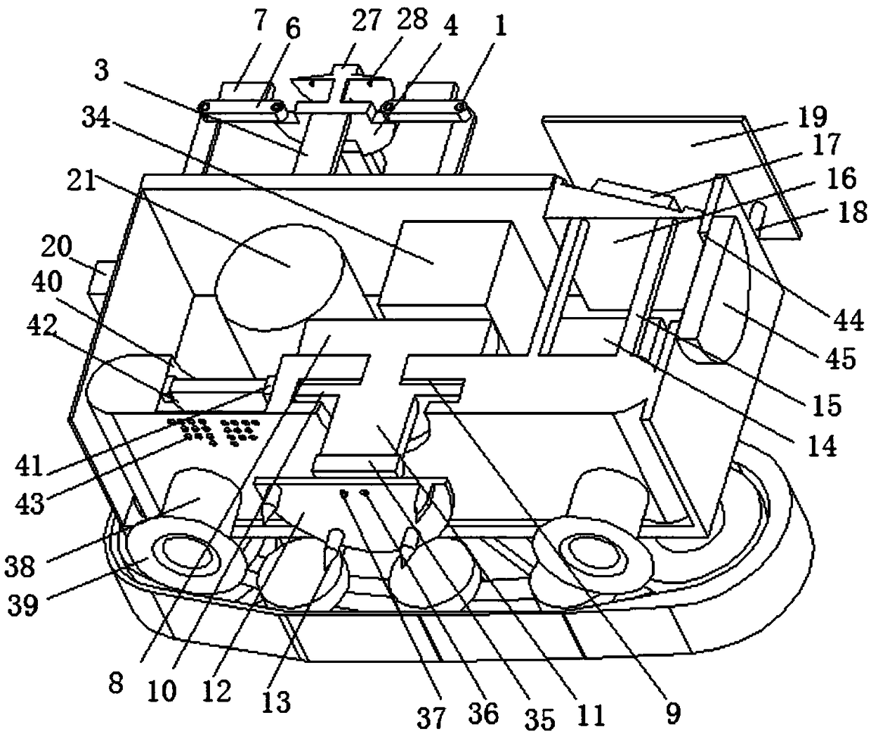 Patrol robot with obstacle crossing function