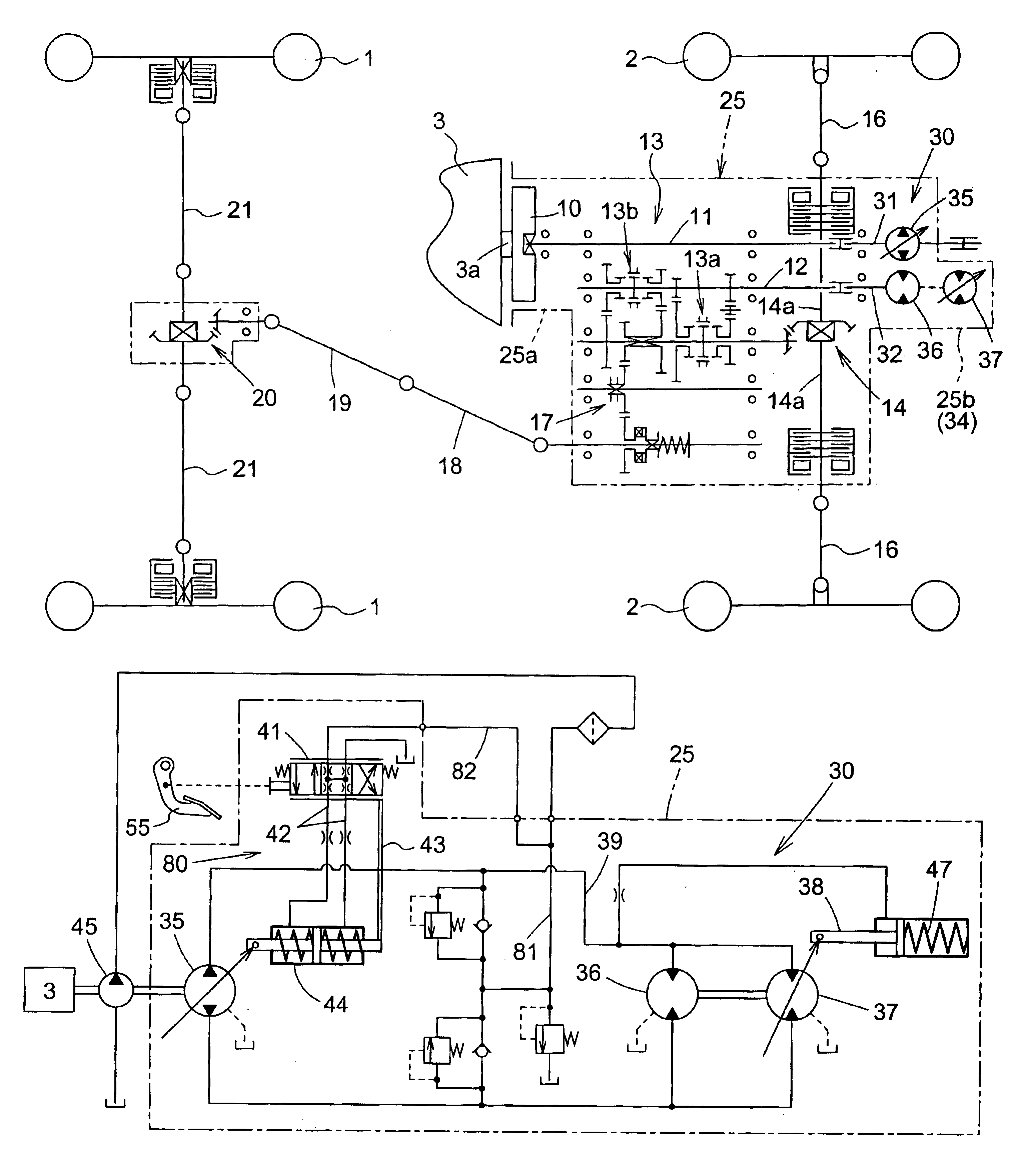 Propelling transmission control apparatus for a working vehicle having a hydrostatic stepless transmission