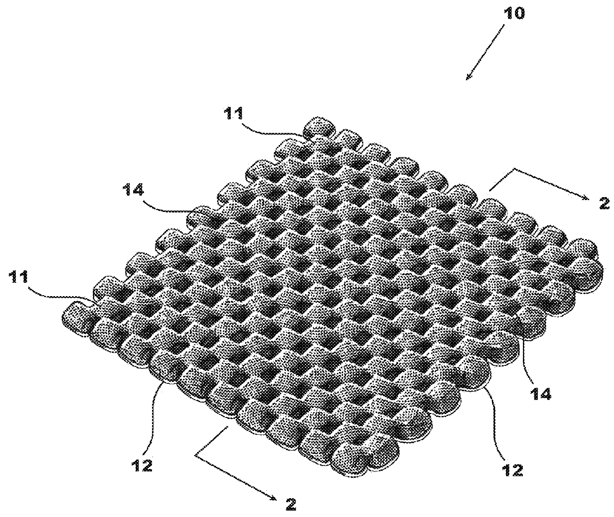 Foamed surface covering with coherent layer