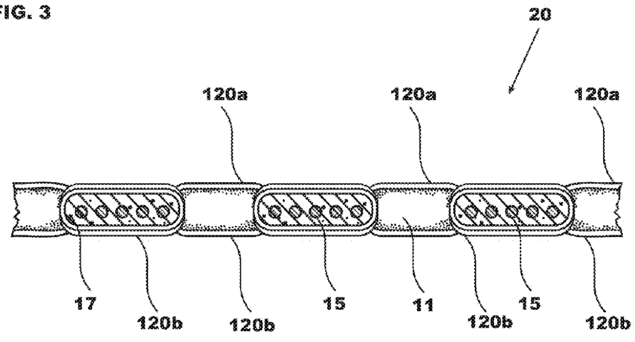 Foamed surface covering with coherent layer