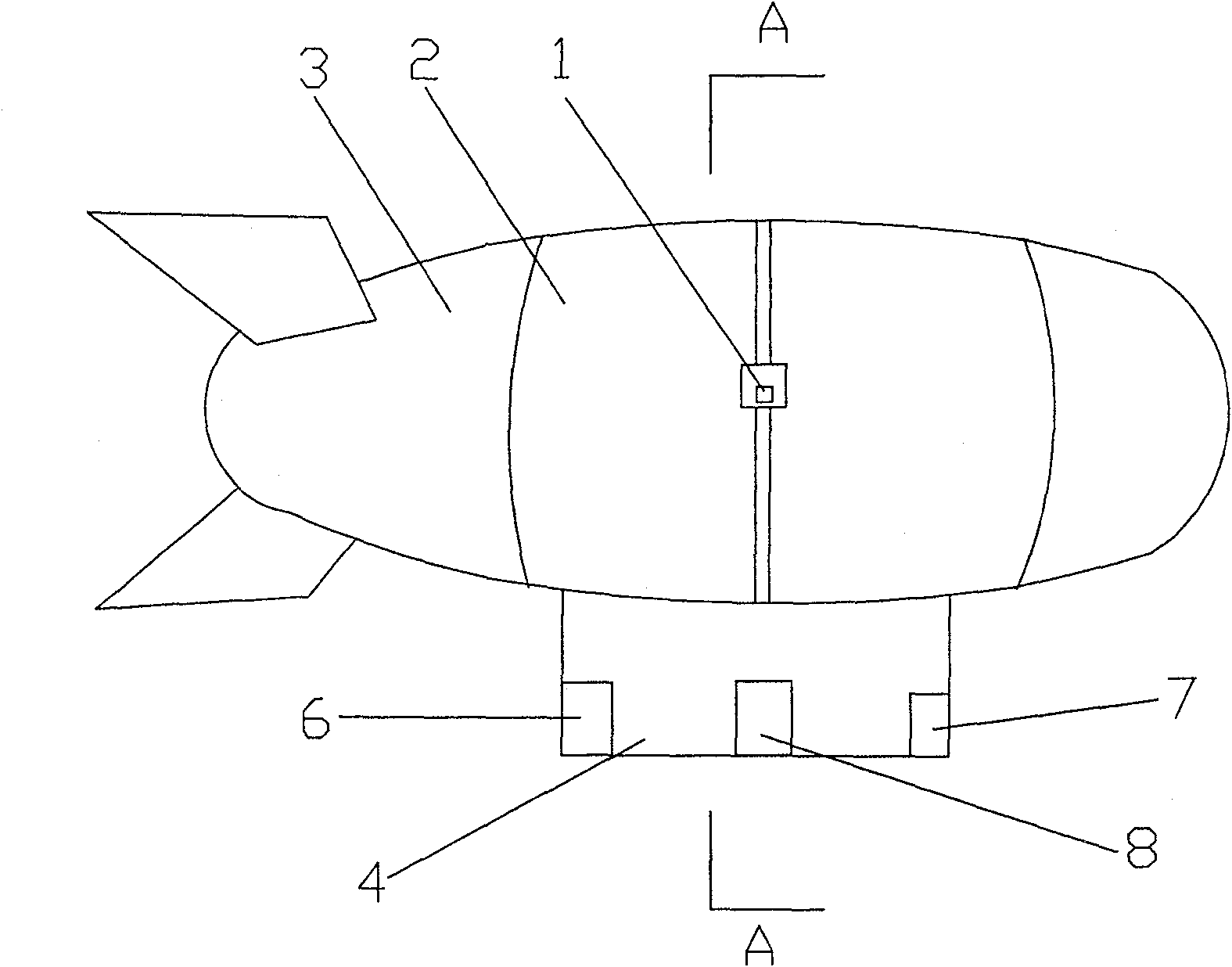 Airborne shift projection device