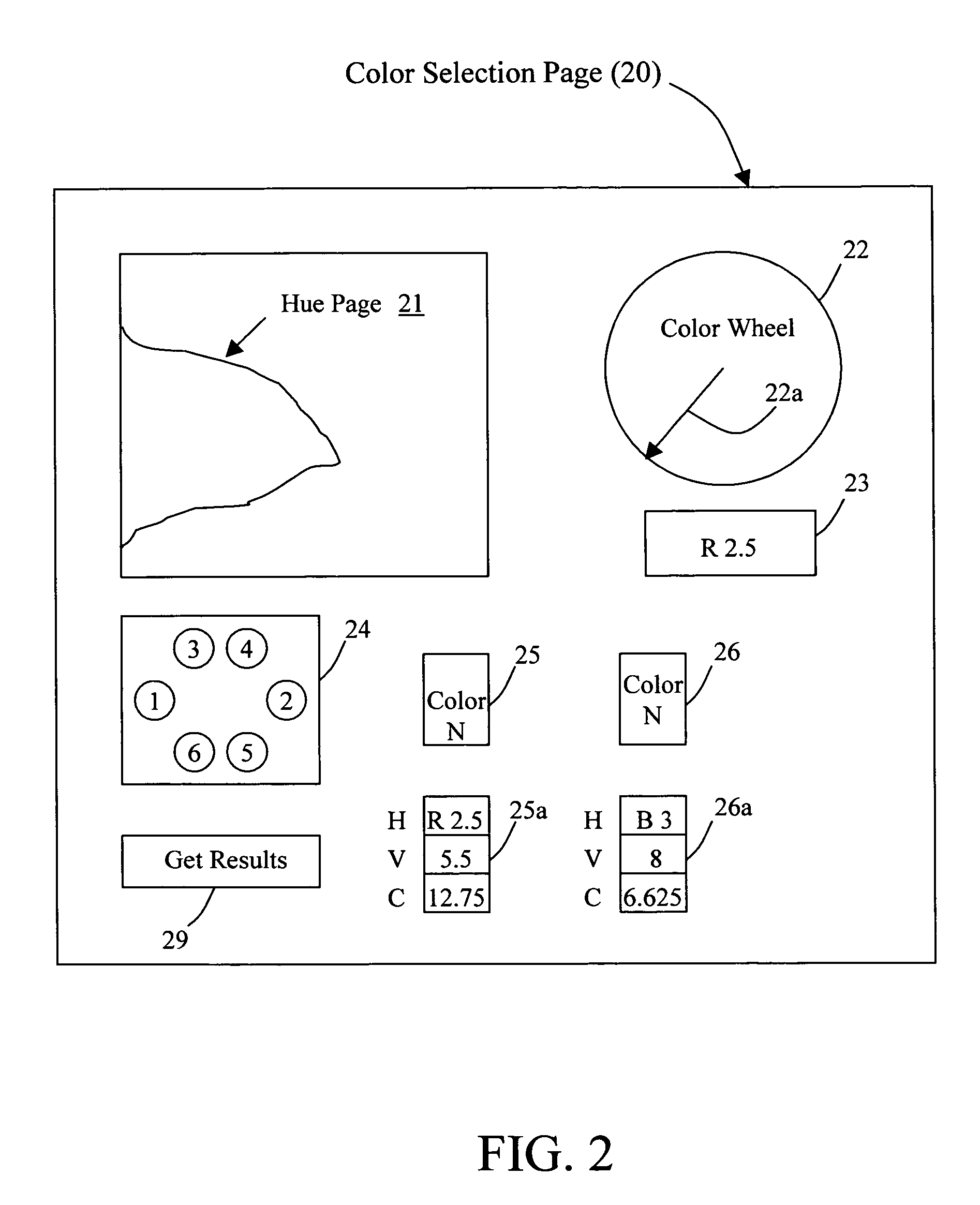 Method and system of improved color selection