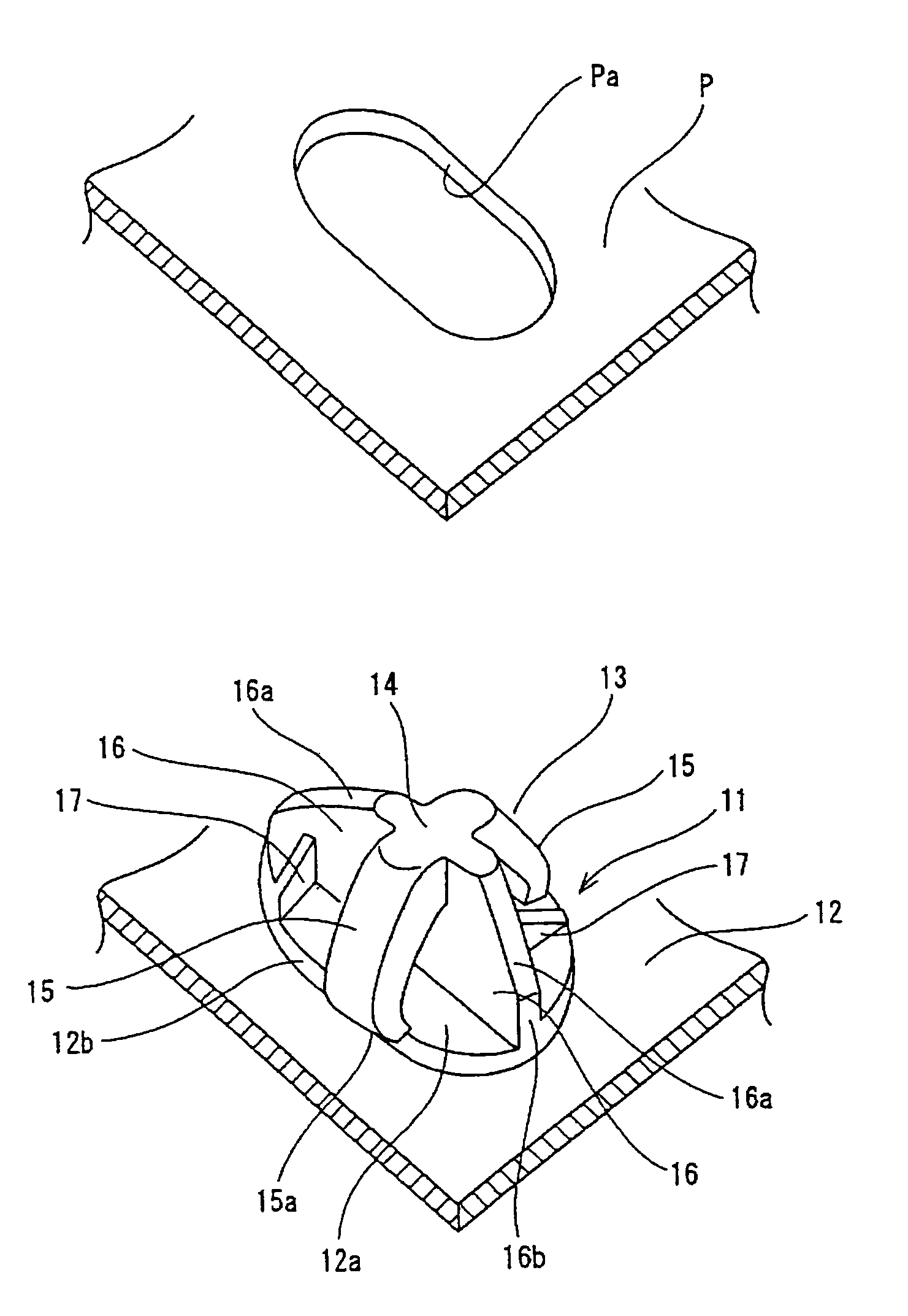 Locking structure for a clamp