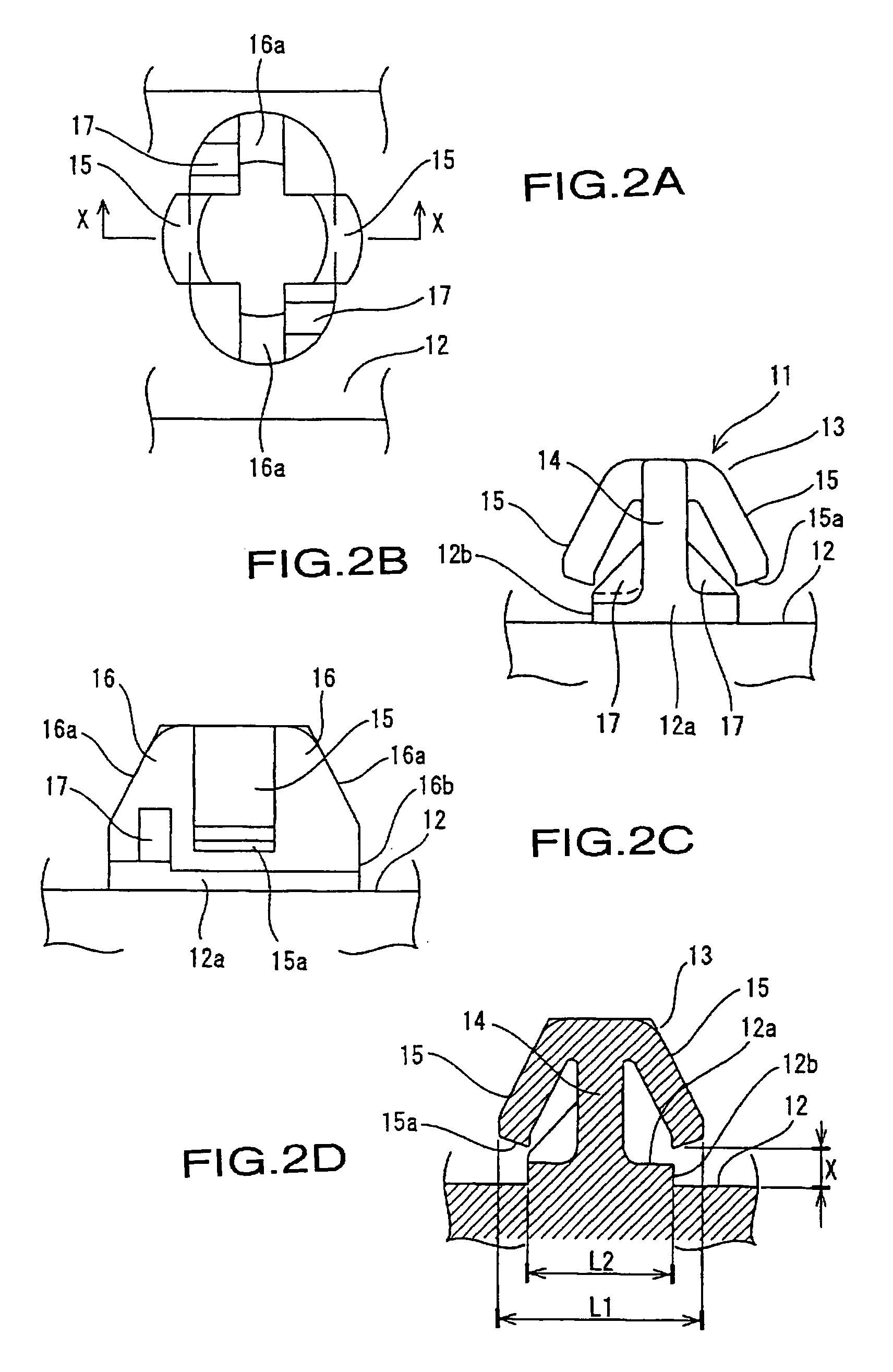 Locking structure for a clamp