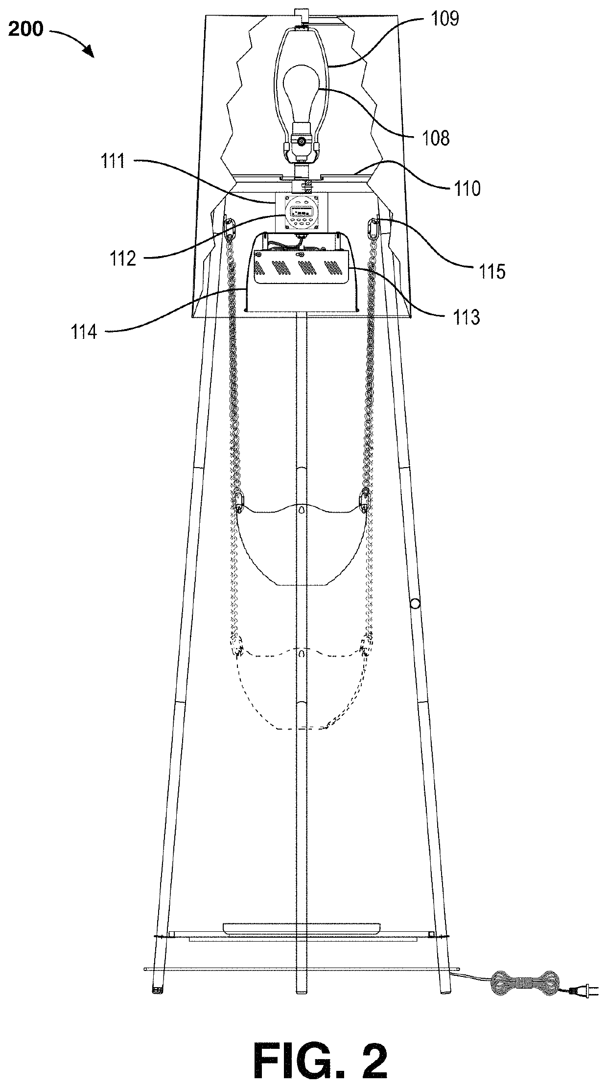 Floor lamp with integrated plant growth system