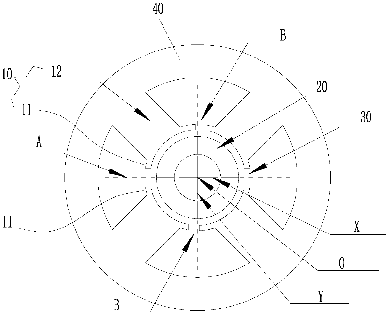 Single-phase permanent magnet motor and dust collector with same