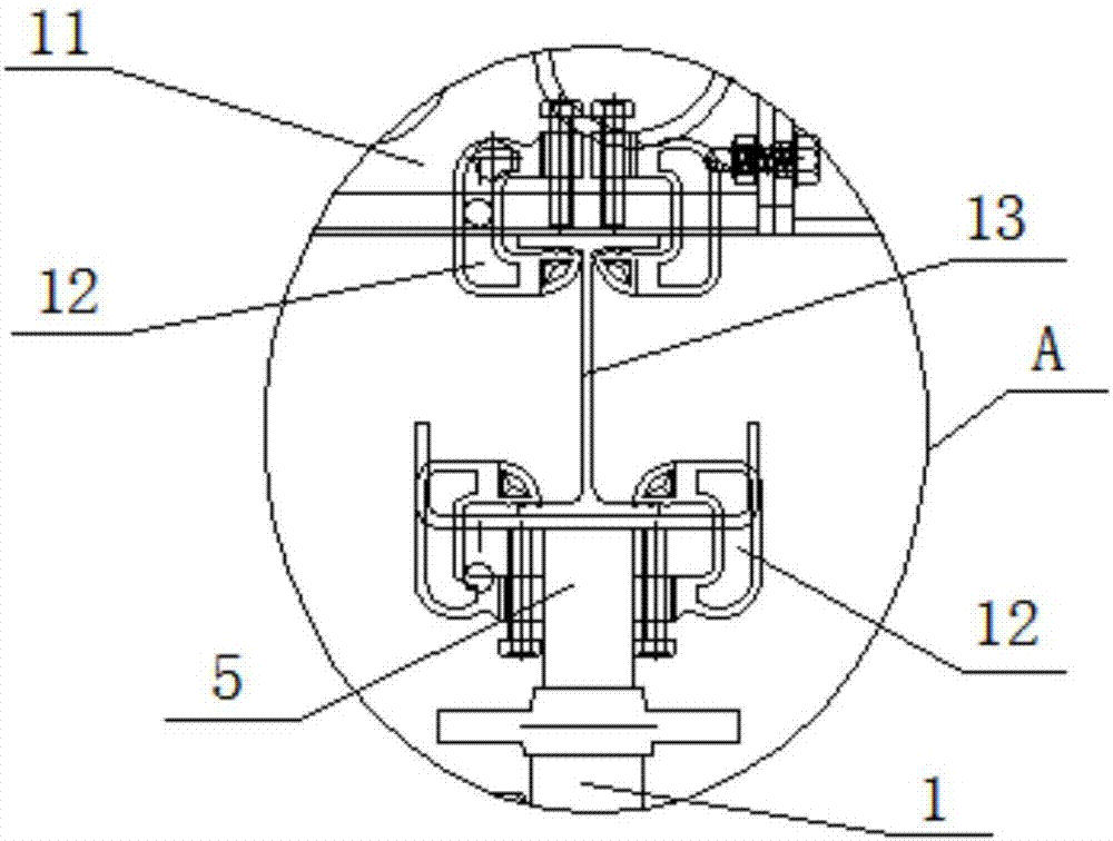 Integrally movable support formwork in underground utility tunnel construction, and construction method thereof