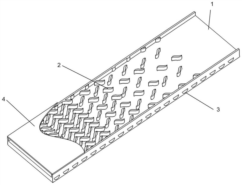 Self-adaptive non-uniform fin plate bundle for heat exchanger and design method of flow channel thereof