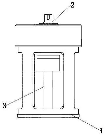 Double-lead-screw linear mechanism of valve opening and closing structure