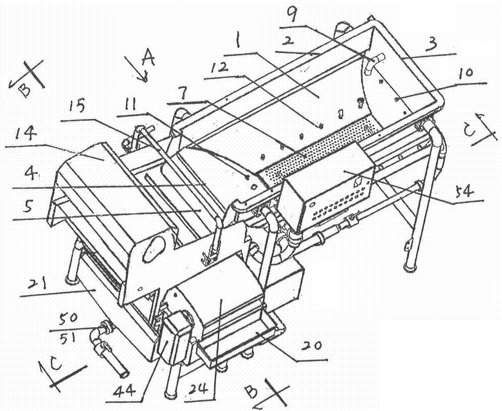 Compound fruit and vegetable cleaning device