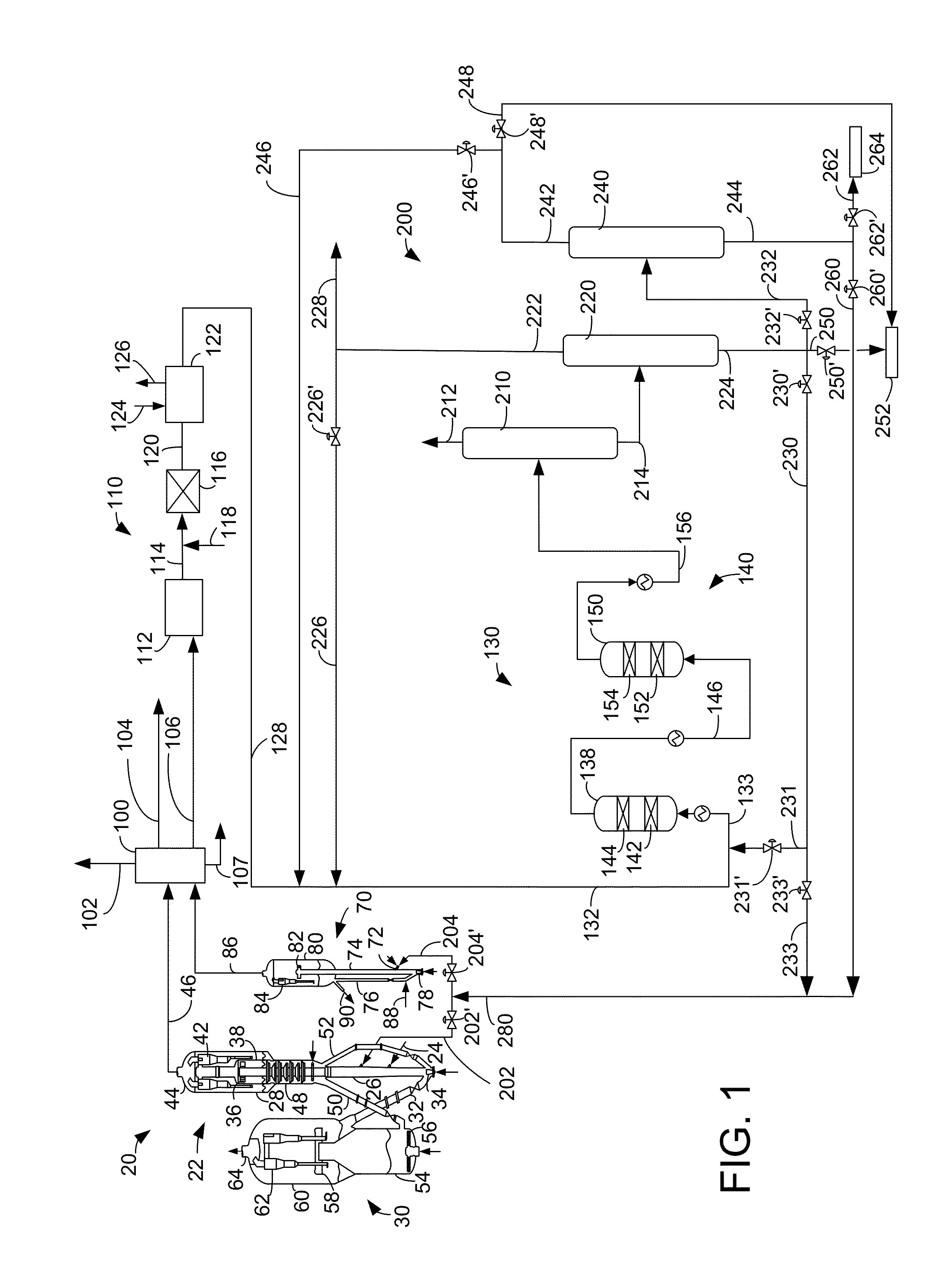 Apparatus for recovering oligomerate