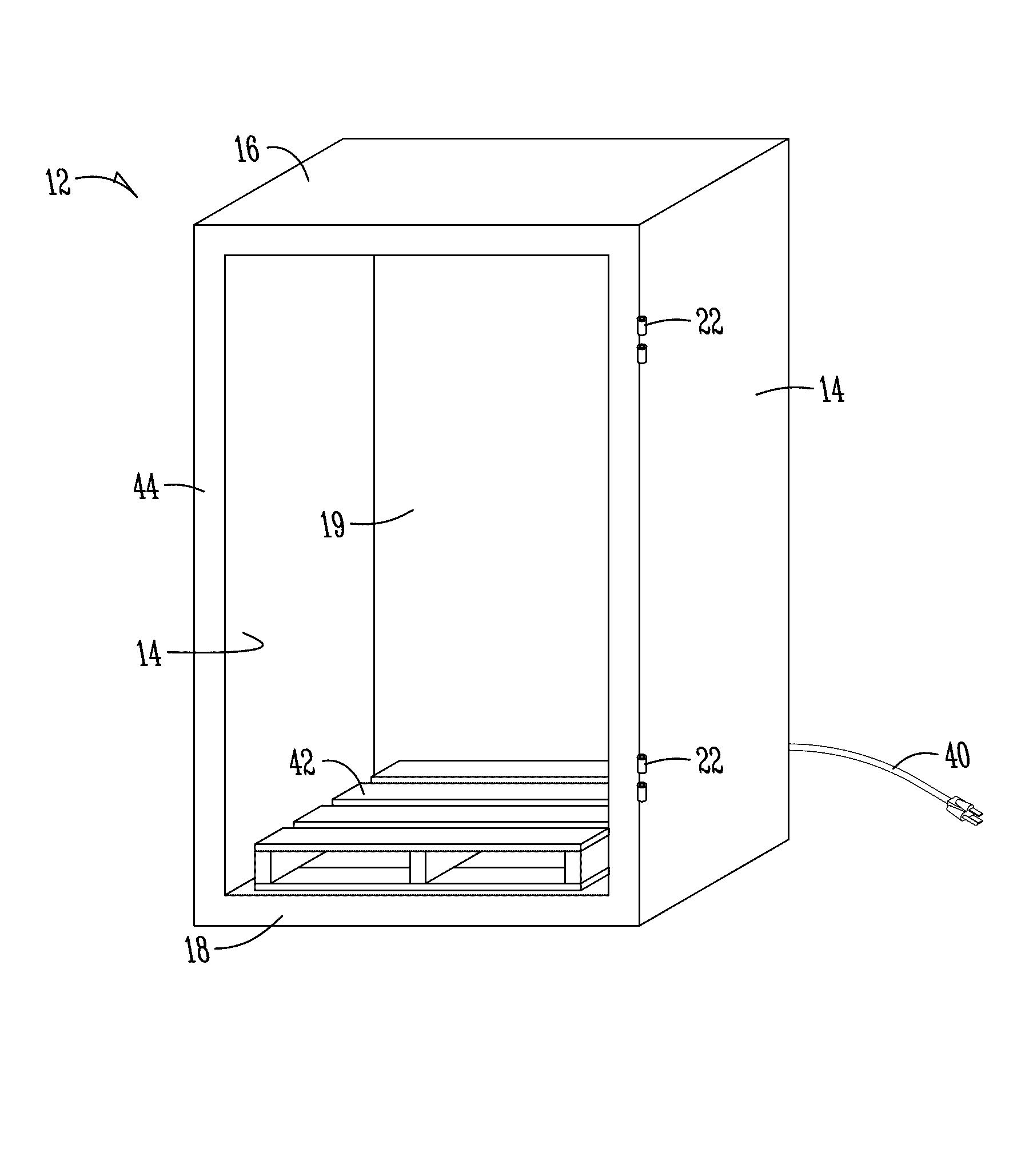 Refrigerated merchandiser with removable floor