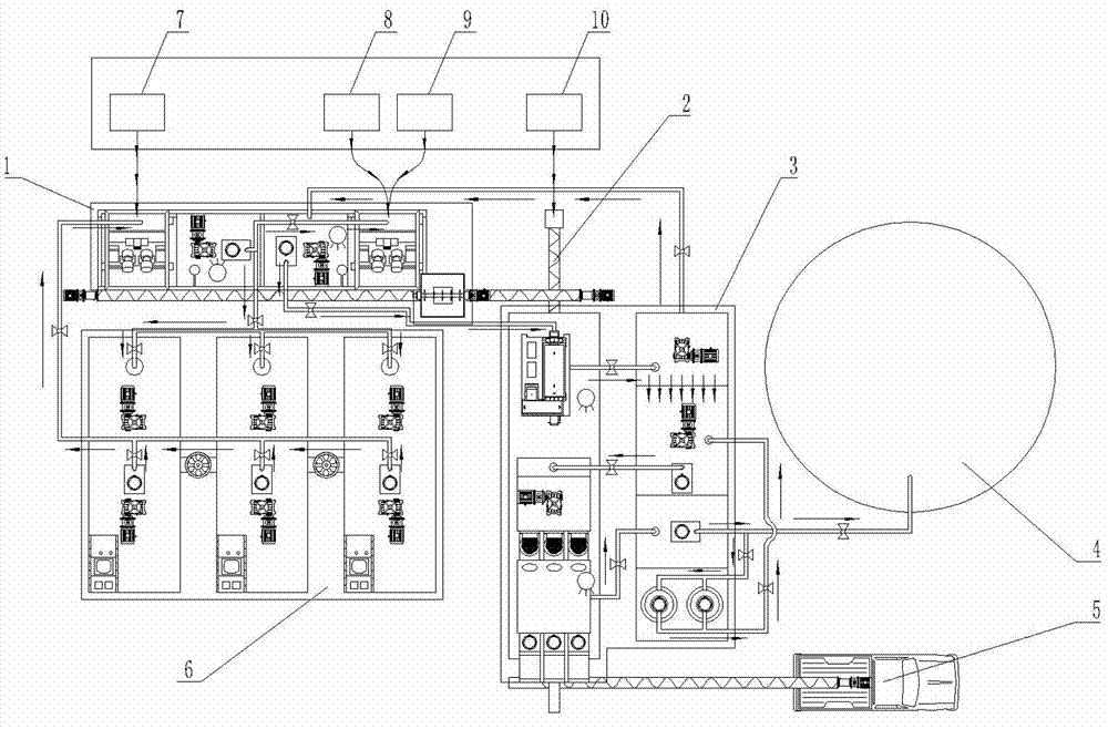 Drilling waste slurry integrated treatment system