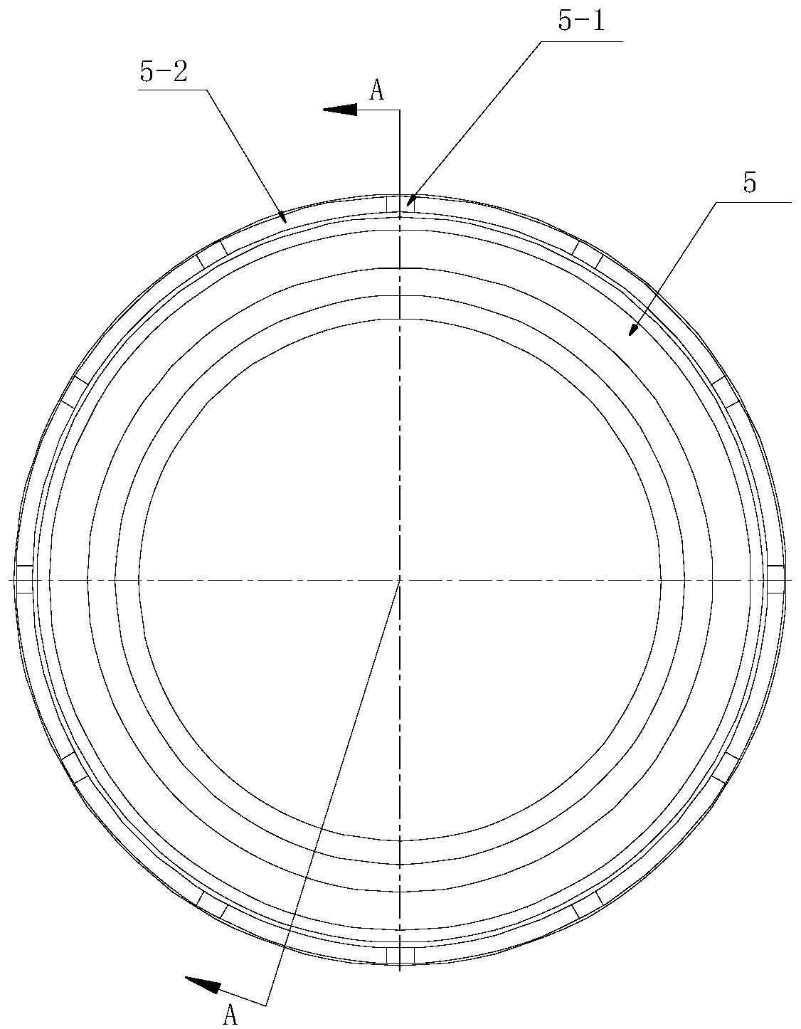 Mechanical sealing device with self-stirring function for desulfurization circulating pump