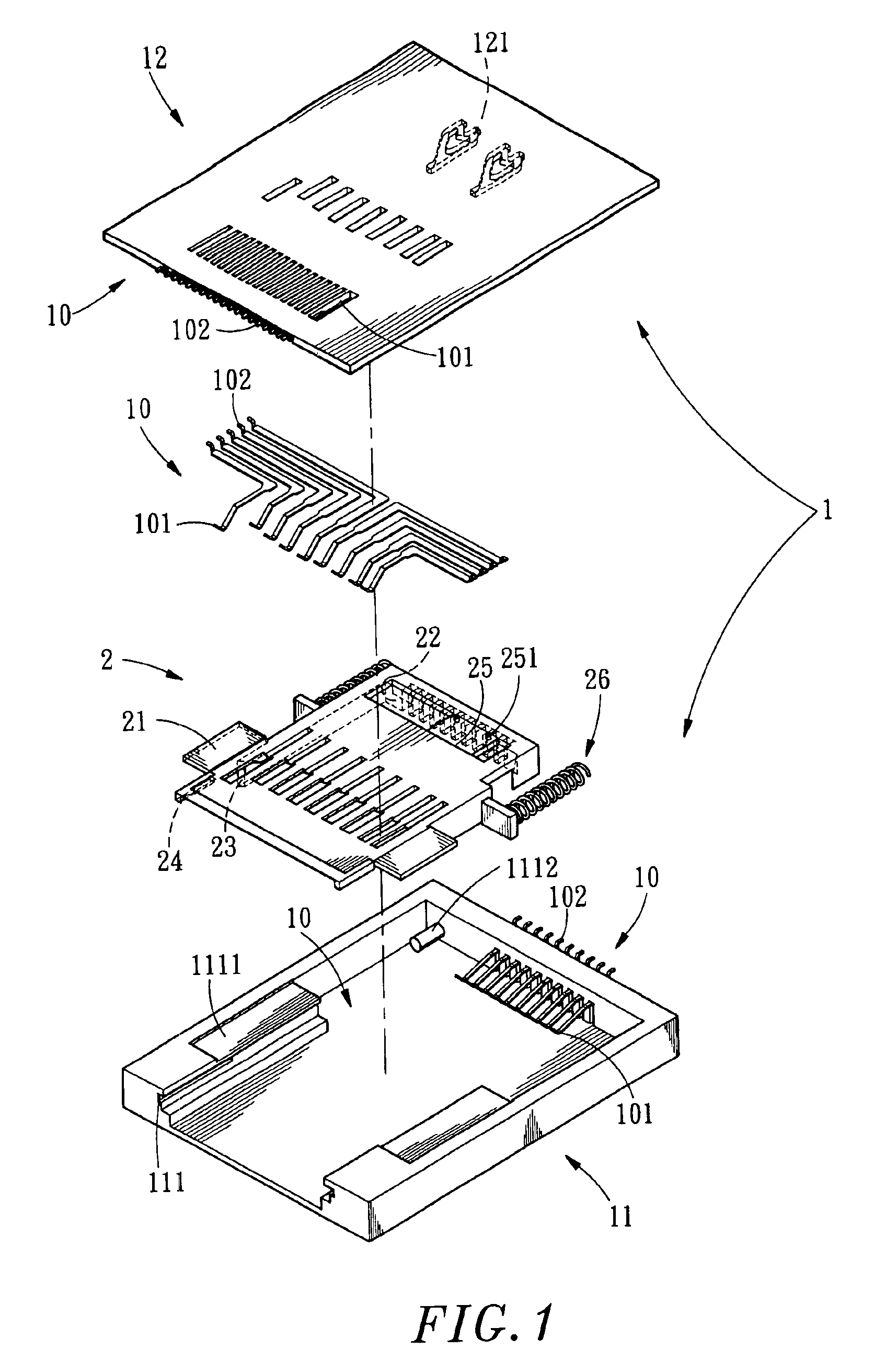 Multipurposes memory card connector