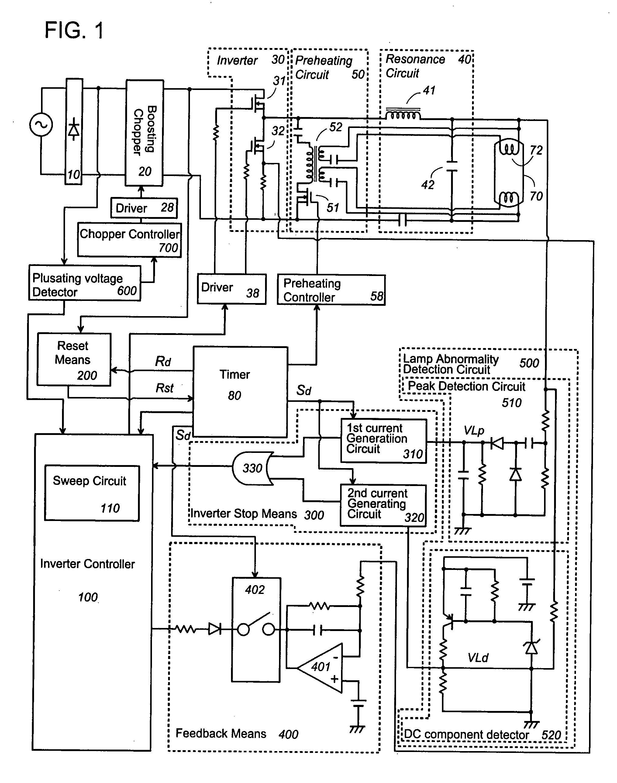 Discharge Lamp Ballast Device and Lighting Appliance