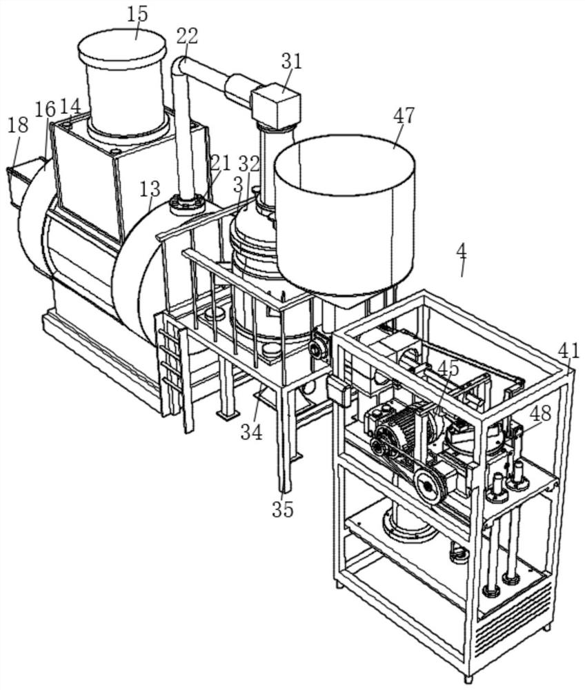 Collagen peptide treatment production line and process thereof