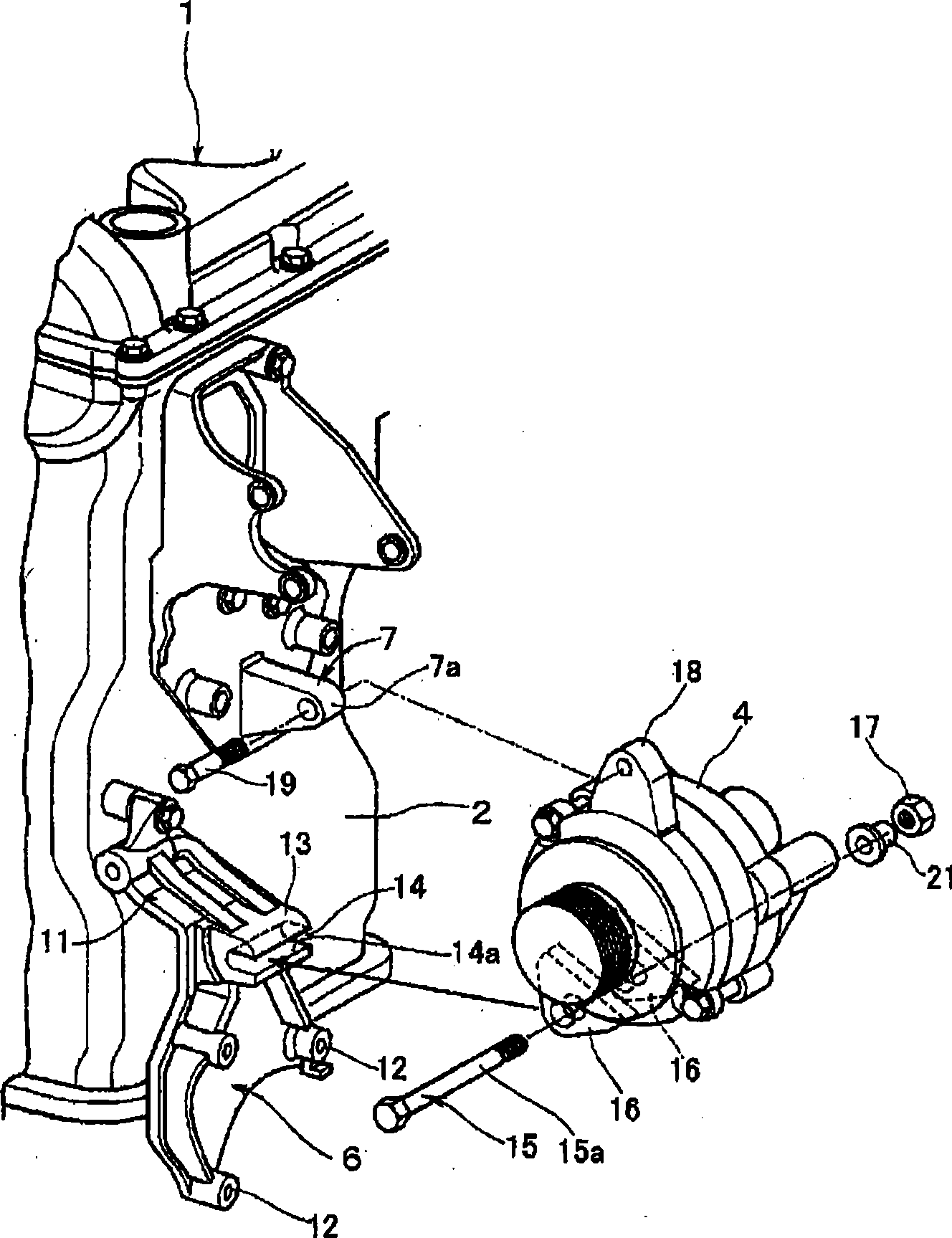 Accessory mounting structure