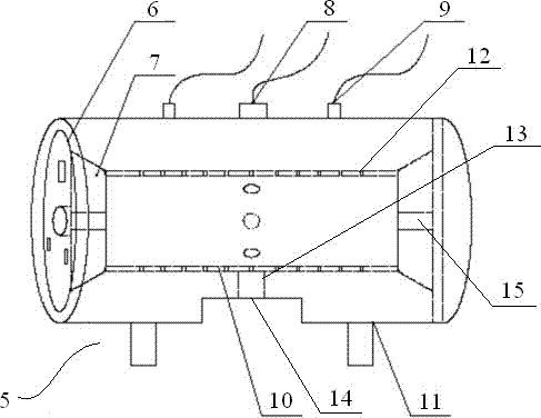 Aluminum pipe online secondary cleaning device