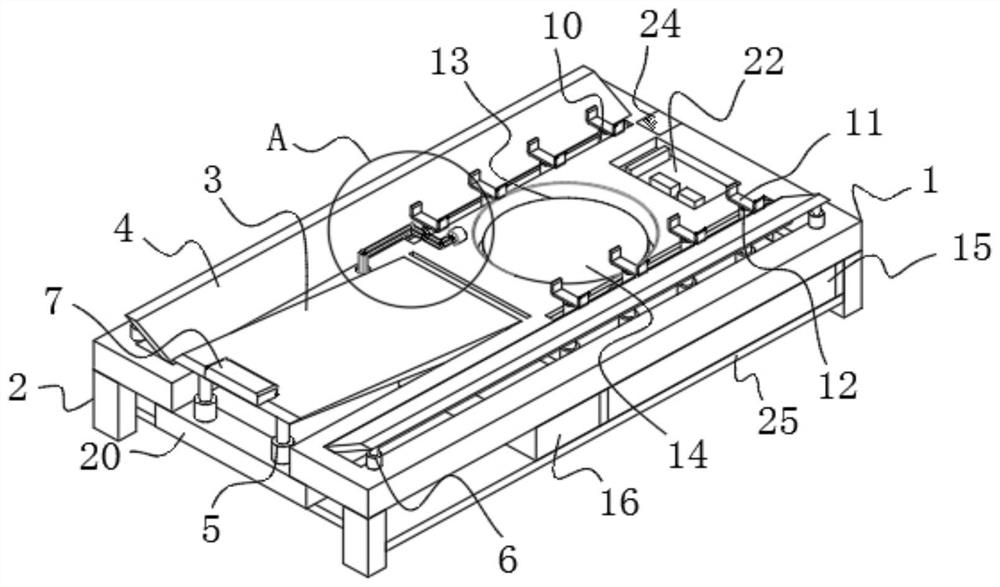 Adjustable lower limb supporting device used for obstetric nursing