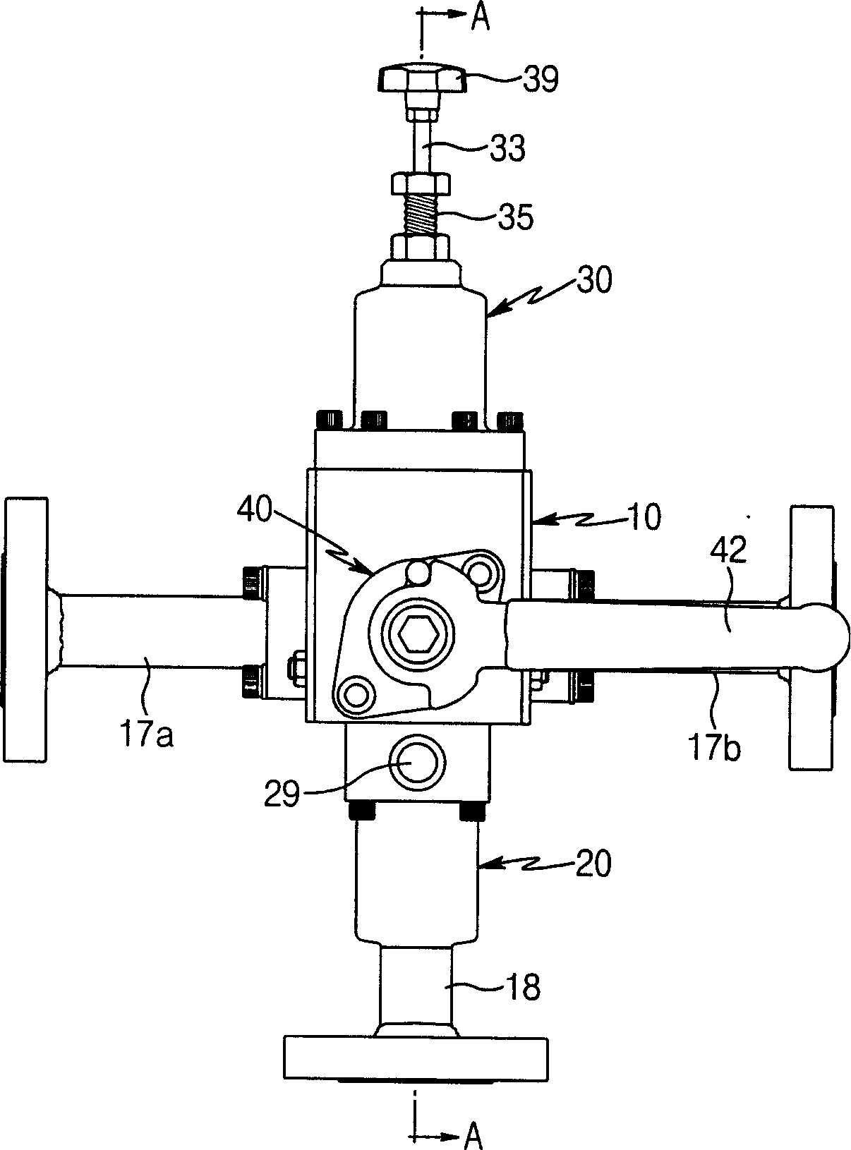 Automatic directional valve device