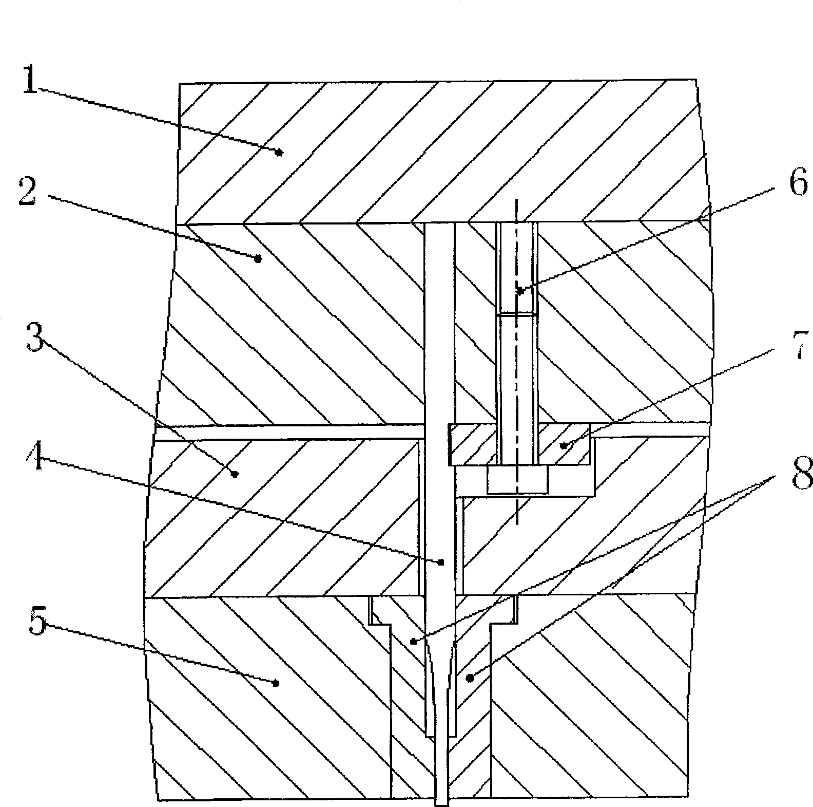 A reinforced method of guiding surfaces in guiding protection equipment of long thin embossing dies