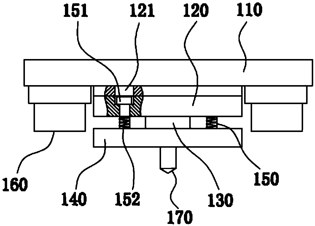 Punching die and punching method for rectangular tube