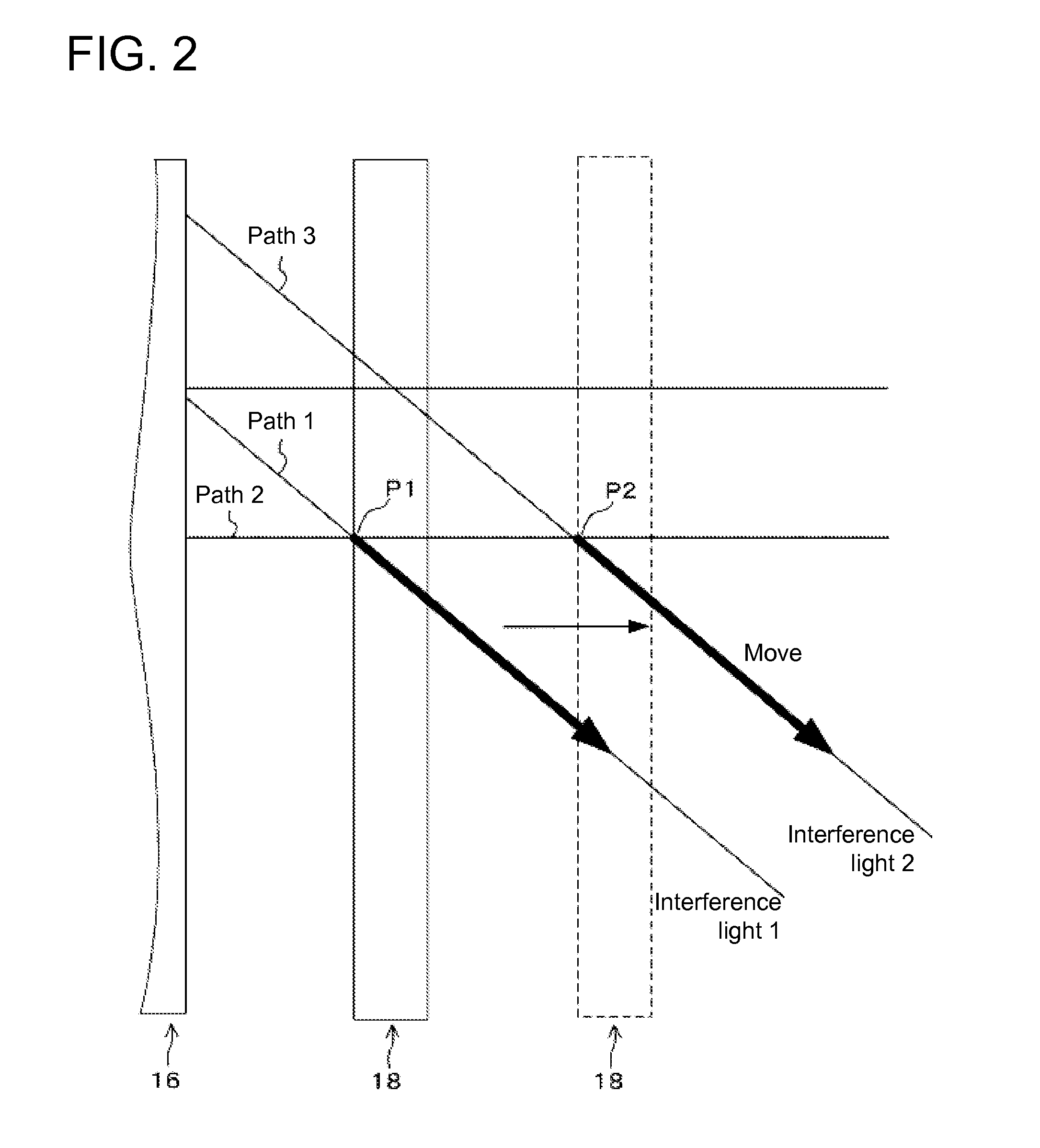 Displacement measurement method and displacement measurement device