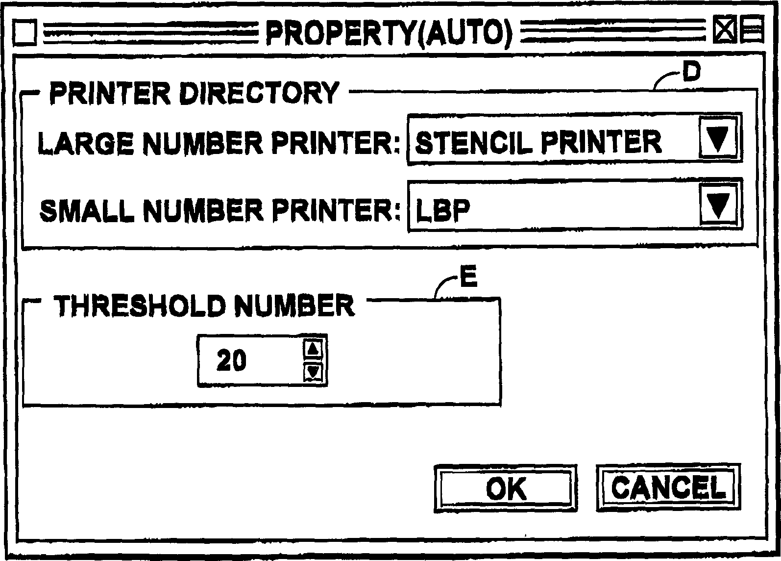 Printing control system and computer program for controlling print