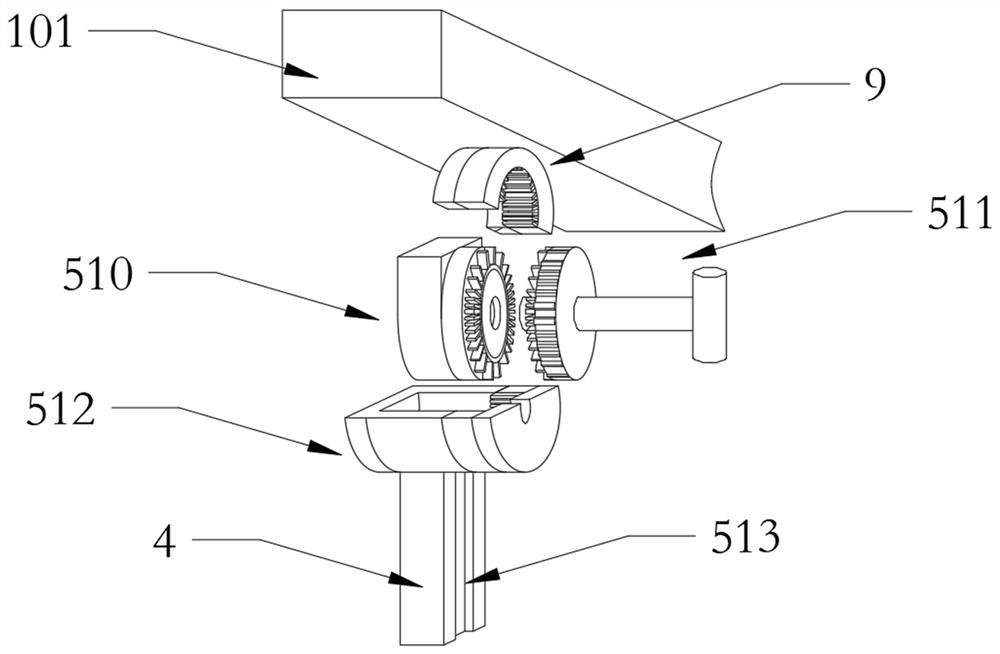 Anti-flying car structure and application method of long-distance conveyor belt transmission line