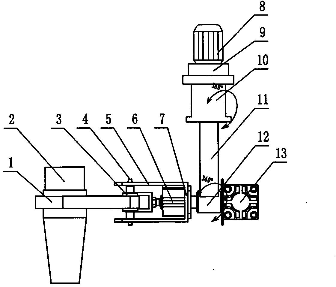 Automobile equipment line intelligent 360-degree multi-dimensional mechanical arm fixture device