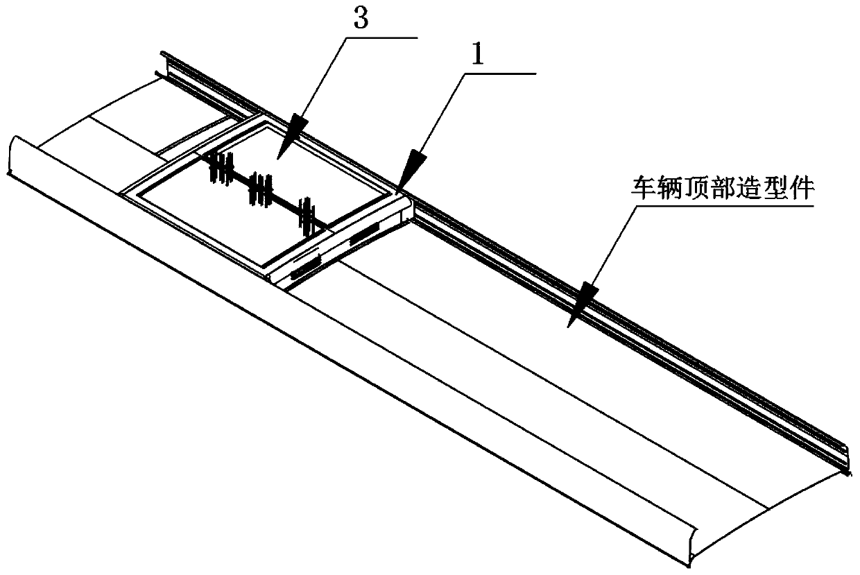 Top open type light-weight power battery cover assembly of low-entrance city bus