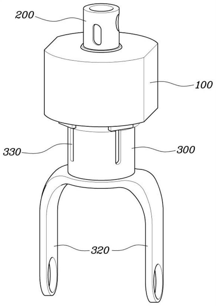 Shock absorber structure and mobility device incuding same