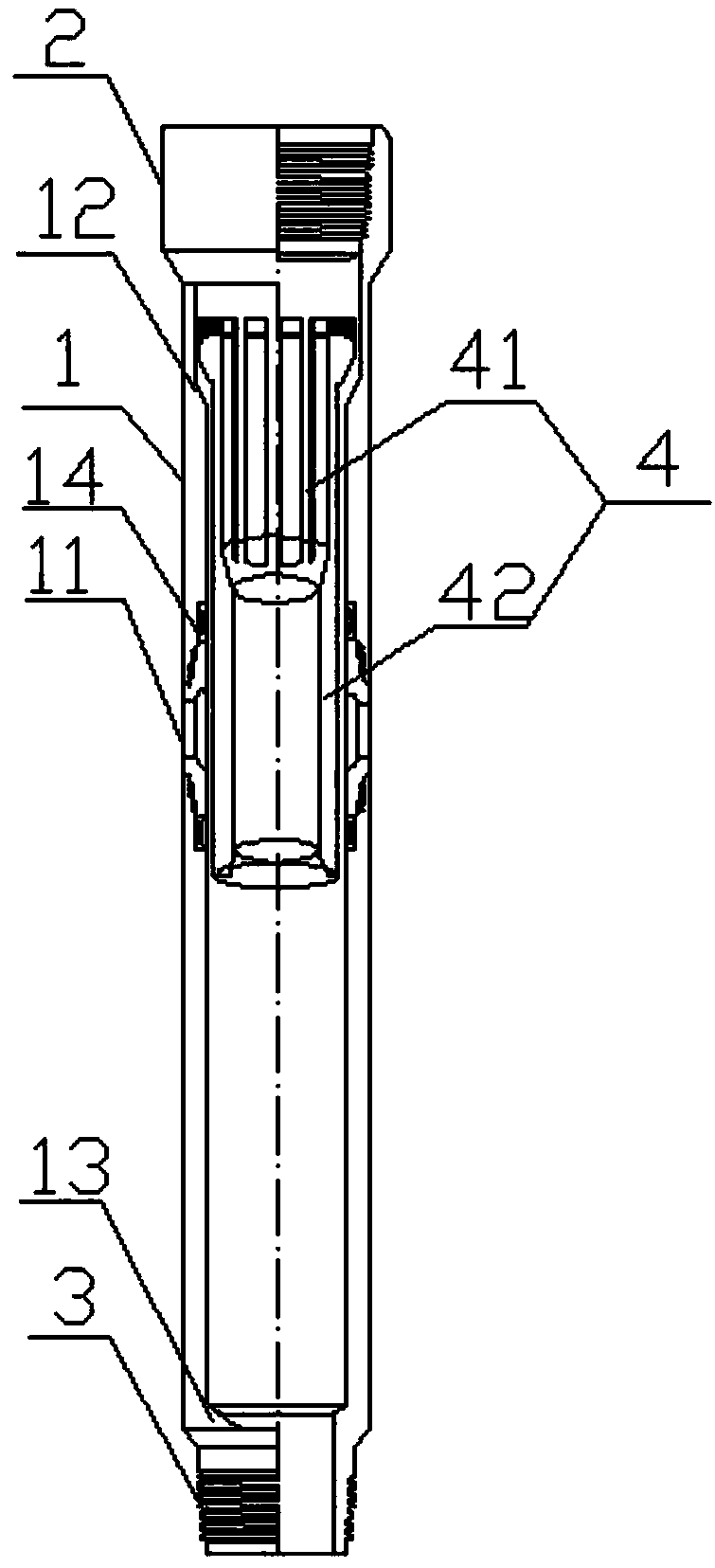 A well cementing and fracturing device