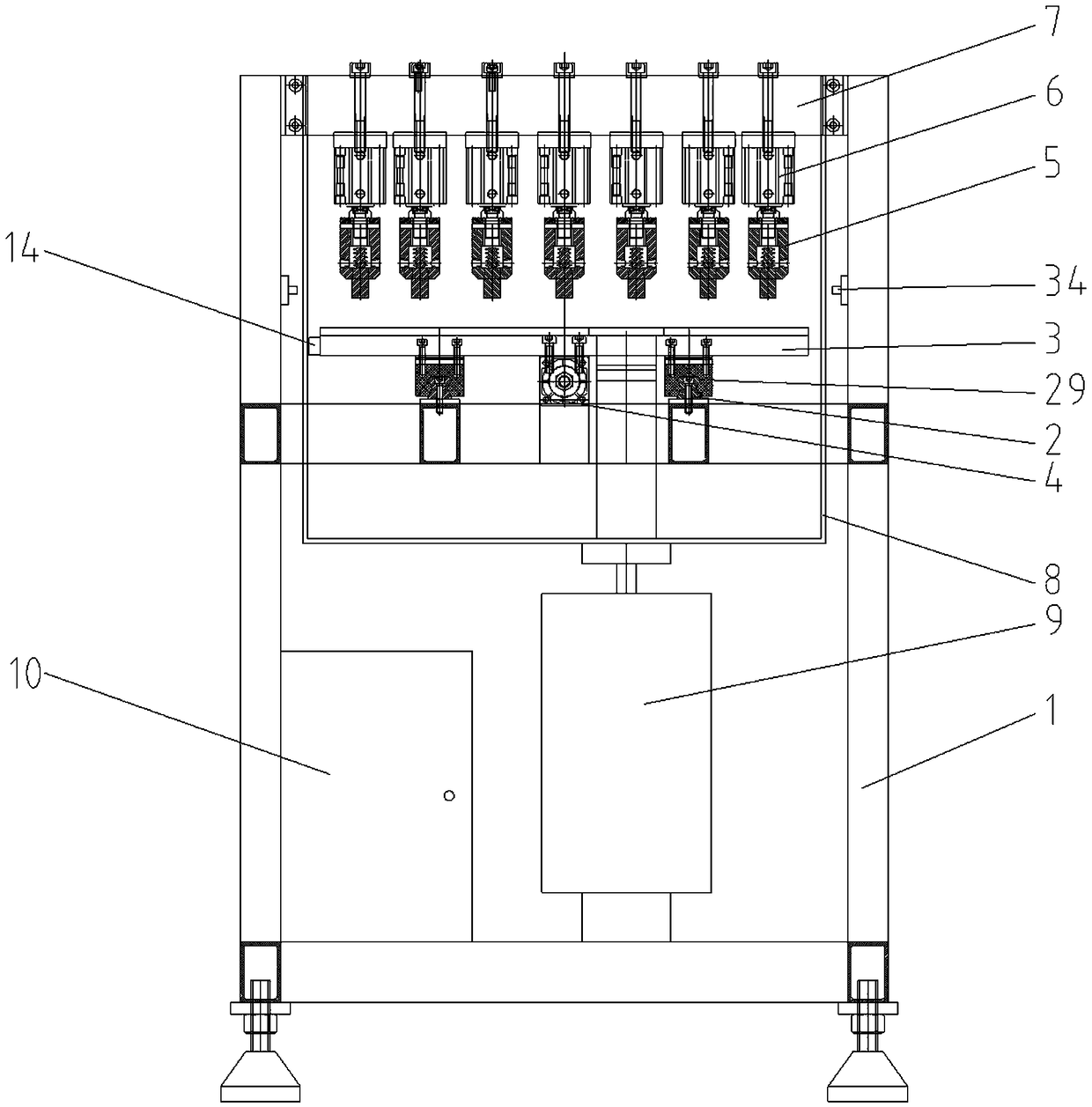 Metal mesh multi-point pressure welding mechanism and method